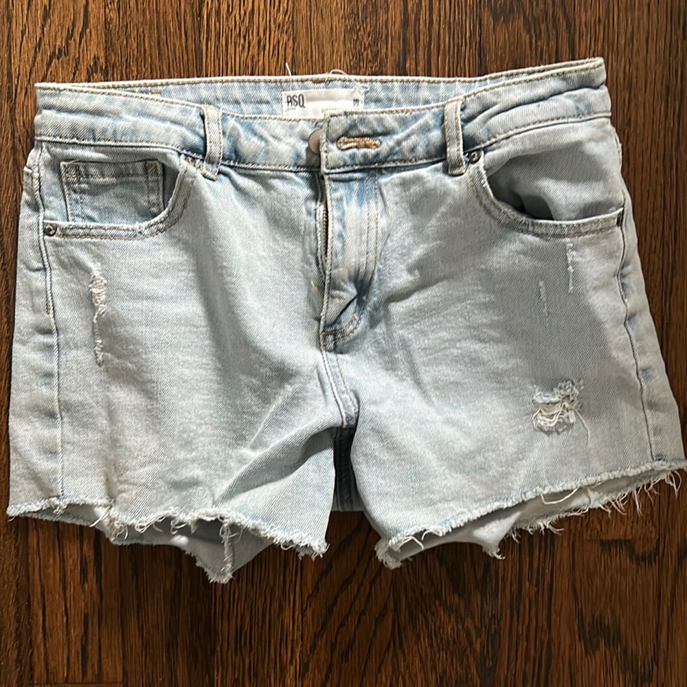 Vintage high-rise jean shorts